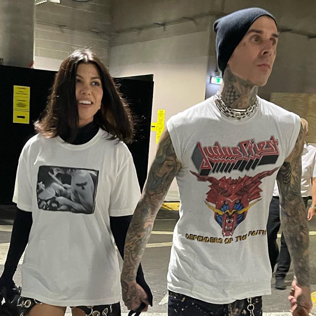 Kourtney Kardashian Joins Travis Barker at Taylor Hawkins Tribute Show